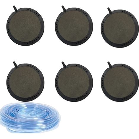 Lot De 6 Diffuseurs D'Air, Forme Disque 12,5 cm +25m tuyau Bassins De Jardin (1/4)