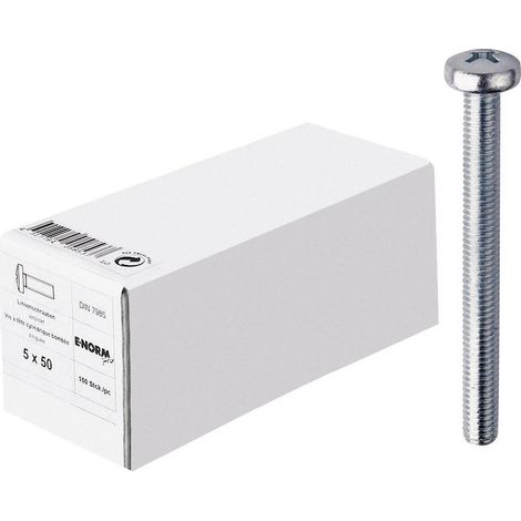 Linsenschraube DIN 7985 M 4 x 20 zn KP E-NORMpro (1/4)