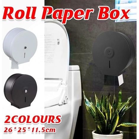 Toilettenpapierhalter aus Edelstahl, Hotel-Toilettenpapierbox, weiß (1/4)