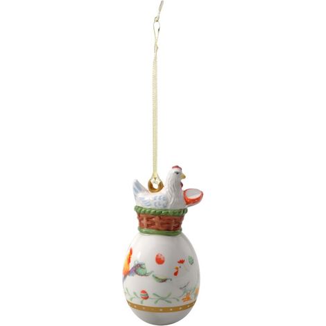 Villeroy & Boch – Annual Easter Edition uovo edizione annuale 2026 colorato con accenti dorati, addobbo da appendere, uovo decorativo, decorazione pasquale, da collezione, porcellana Premium (1/5)