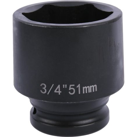 Clé à douille hexagonale de 51 mm, 3/4" en acier au chrome-molybdène, pour changement de roue et atelier (1/5)