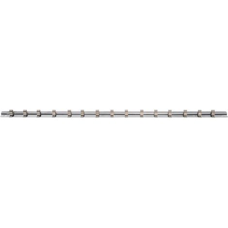 Rail pour douilles 15 clips 6,3 mm (1/4") BGS (1/3)