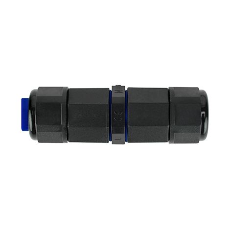 Connecteur de câble étanche IP68 3 fils noir (1/2)