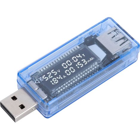 LCD-USB-Detektor, Voltmeter, Amperemeter, Leistungskapazitätstester, Spannungs- und Strommessgerät (1/5)