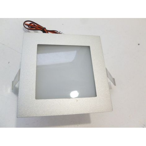 Encastré mural led déco bleu 1W 90X90X55mm 12V 350mA (sans alim) IP20 aluminium FRAME BASIC DECLIC 111267
