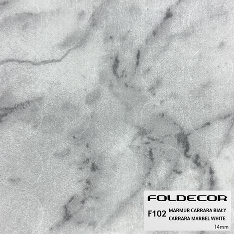 Tapa autoadhesiva de 14 mm, mármol de Carrara, blanco (lámina de 25 unidades) (1/5)