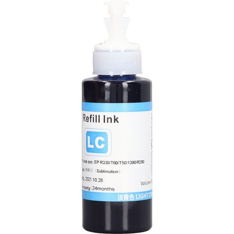 100 ml Thermotransfer-Sublimationstinte zum Nachfüllen, Zubehör für Digitaldrucker R330, 230, T60, T50 und LC (1/5)