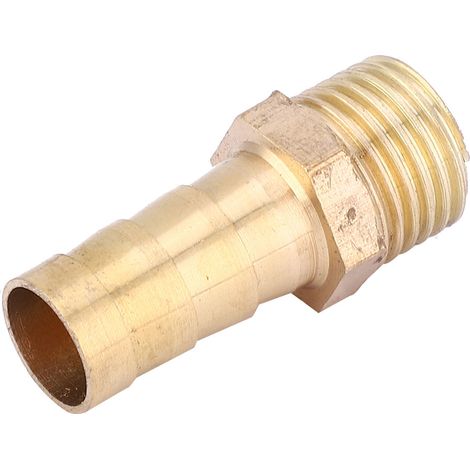 5 pièces raccords à barbillon en laiton filetage mâle G1/4 pour tuyau gaz liquide 10 mm (1/5)