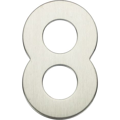 Número puerta 8 acero inoxidable con adhesivo GSC 003302618 (1/4)