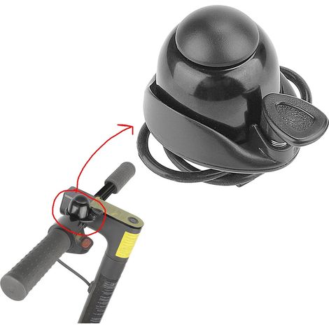Rollerklingel Nr. 9, Fahrradklingel ES1, ES2, ES3, ES4, verstellbare elastische Klingel für Roller.