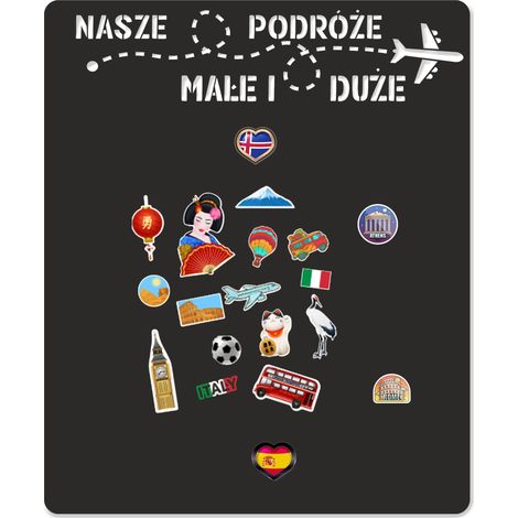 Tableau magnétique pour aimants de voyage Tapis mural autocollant 58x70