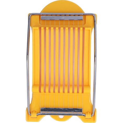Coupe-jambon, coupe-œufs durs, outil de coupe en fil d'acier inoxydable pour saucisses, bananes et jambon (jaune) (1/5)