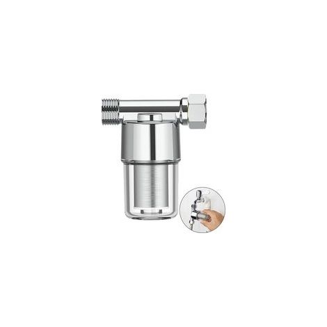 Préfiltre en Acier Inoxydable, Filtre de Chauffe-Eau, Filtre à Sédiments Pré-Filtre, pour Robinets, Chauffe Eau, Machines à Laver, Douches, pour Salle de Bain ou Cuisine, 9 8 4.5 cm