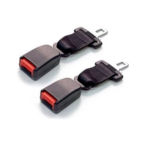 Lot de 2 rallonges de ceinture de sécurité universelles pour voiture, sangle d'extension de ceinture de sécurité réglable 21 cm (noir) (1/5)