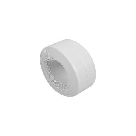 Tira autoadhesiva impermeable de 3,2 m para bañera, pared, cocina, baño, inodoro, lavabo, suelo, protección de esquinas, 38 mm x 3,2 m - KZQ