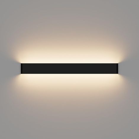 Indoor LED Wall Light 83 cm Warm White 3000 K 30 W Modern Wall Light for Bedroom, Living Room, Stairs, Hallway, Black (1/5)