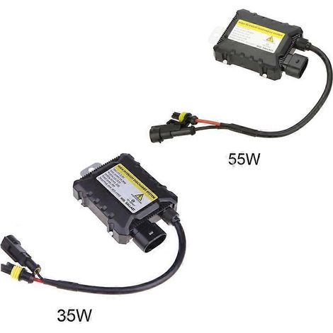 Ballast numérique CC de remplacement pour lampes xénon HID, ultra-plat, compatible avec toutes les ampoules 12V 55W. (1/5)