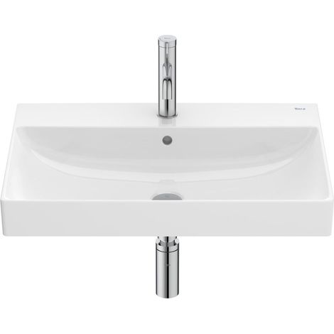 Lavabo de porcelana mural para pedestal o semipedestal ONA - ROCA Medidas: 650x460x160 mm (1/3)