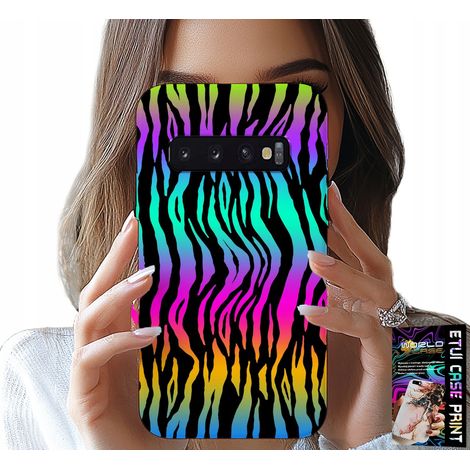 Coque pour Samsung Galaxy S10 Plus - Motifs abstraits colorés + film protecteur (1/5)
