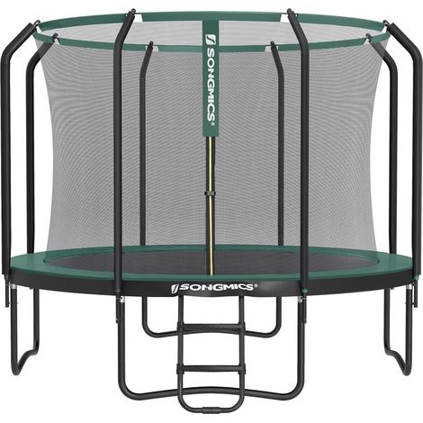 Songmics – Trampoline rond 366 cm avec filet de sécurité intérieur – Charge maximale 150 kg – Cadre en acier galvanisé – Certifié TÜV Rheinland GS