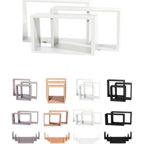 Estanterías de Pared - Baldas de Varios Niveles - Estantes Flotantes con Fijación invisible (1/5)