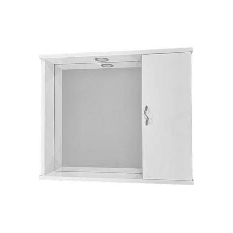 Specchio mod. asia 1 anta liscia bianco lxhxp 72x60,5x16 (1/2)