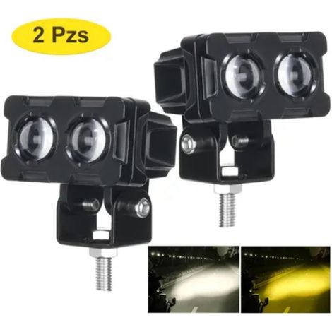 Set mit 2 LED-Nebelscheinwerfern für Motorräder, rost- und stoßfest, leistungsstarke Beleuchtung und Wärmeableitung, kompatibel mit 9-30V DC-Fahrzeugen. (1/3)