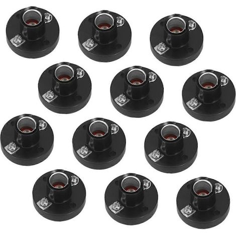 Lot de 12 douilles à vis pour ampoules, idéales pour les expériences électriques. Base lumineuse portable pour les écoles, les laboratoires et les projets scientifiques. Installation facile et éclaira (1/5)