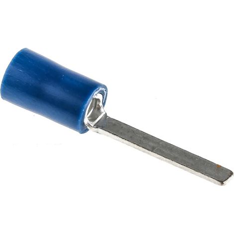 Cosse à sertir type languette, 2.5mm x 0.8mm, Bleu 14AWG 2.5mm² 16AWG 1.5mm² Non-Enveloppé