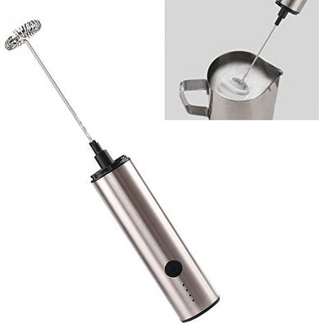 Mini batteur électrique multifonction rechargeable par USB, 3 vitesses réglables, sans fil, pour œufs, café et lait. (1/5)