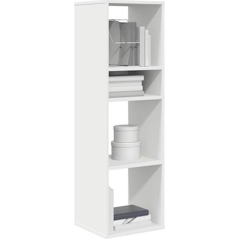 Bücherregal Weiß 34x31x112 cm Holzwerkstoff