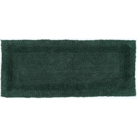 HOMESCAPES Luxury Reversible Bath Mat Runner - Forest Green