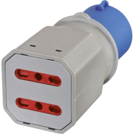 ADATTATORE INDUSTRIALE 16A 220V 2PR BIP IP44 FIG. 7- ELECTRALINE 3PMARK- 10,0 pz