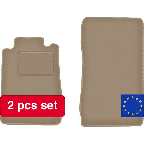Bodenmatten, maßgeschneiderte Gestaltung, luxuriöse Umrandung, Beige (1/5)