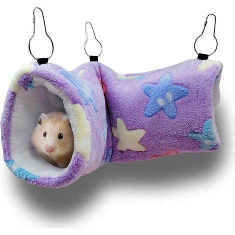 Túnel para animales，5015 cm，Cama túnel supersuave para ratas，petauros del azúcar，Hamaca para mascotas pequeñas，Hamaca para cobayas (1/5)