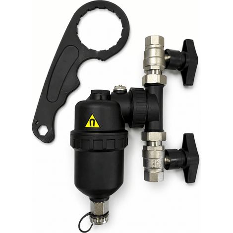 Filtre séparateur boue et magnétique avec vanne Fluidheat 3/4"