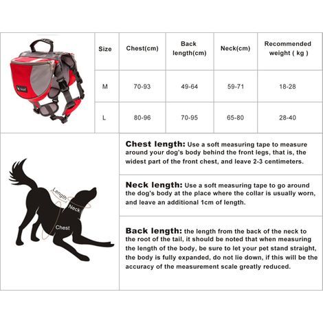 Sac à dos de voyage extérieur adapté aux chiens, disponible en tailles moyenne et grande, avec bandes réfléchissantes. (1/2)