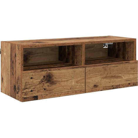 Maison Exclusive - Mobile TV da parete Legno vecchio 80 x 30 x 30 cm