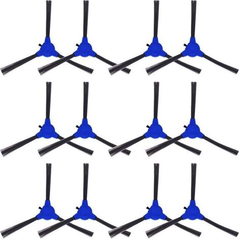 Packung mit 12 Seitenbürsten, kompatibel mit eufy RoboVac 11S, 15T, 30, 30C, 15C, 12, 25C, 35C, 11S Max, 15C Max, G20, G30, G35, G35+, G40, G40+, G40 Hybrid/Hybrid+, Saugrobotern. (1/4)