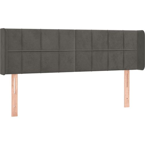 Maison Exclusive - Kopfteil mit Ohren Dunkelgrau 147x16x78/88 cm