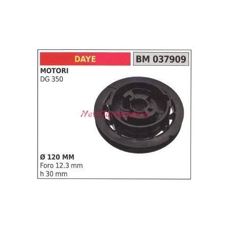 Puleggia messa in moto DAYE motore tagliaerba rasaerba DG 350 Ø 120 MM 037909