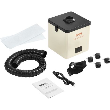 Extracteur de Fumée de Soudage 100 W Extracteur de Fumées de Soudure Filtre à 3 Couches Débit d'Air 240 m³/h Absorbeur de Fumée à Souder Compact pour Soudure Gravure Bricolage Salon de Beauté (1/5)