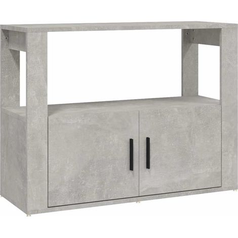 Maison Exclusive - Credenza Grigio Cemento 80x30x60 cm in Legno Multistrato (1/5)