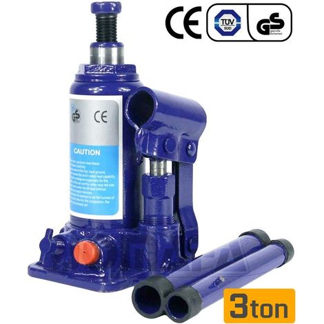 GATO HIDRAULICO DE BOTELLA 3 TONELADAS 3000kg 175-325mm para levantar coche (3 toneladas)…