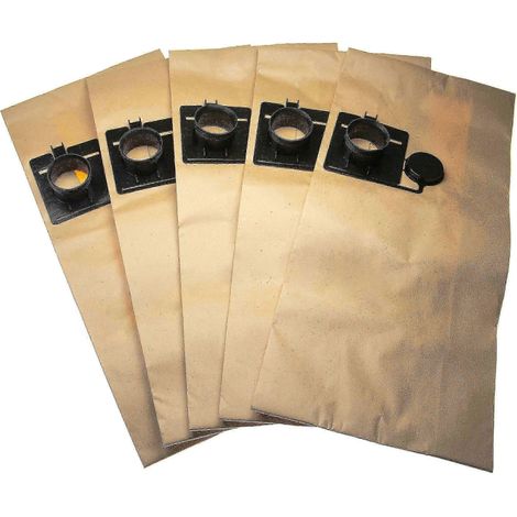 Lot de 5 sacs à poussière compatibles avec l'aspirateur Festool FIS-CT 22/5 CT/CTL/CTM twenty-two, 60 cm x 266 cm, couleur marron (1/3)