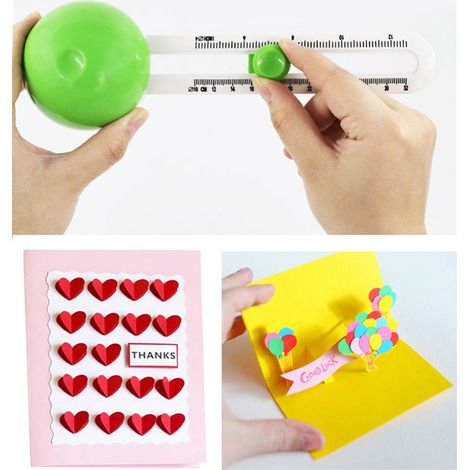 Coupe-papier circulaire, outil de scrapbooking, couteau compas, couteau à tracer des cercles (1/5)