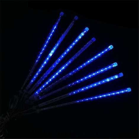 Lumière Solaire LED Météore - 8 Tubes - 144 LED - Étanche IP65 - Pour Jardin, Fête, Mariage, Noël - 1 Pièce (1/5)