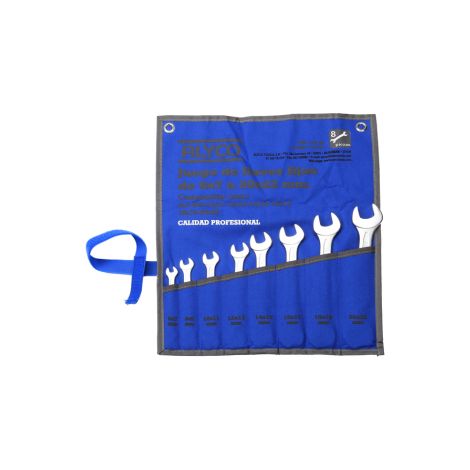JUEGO 8 LLAVES FIJAS 6X7-20X22 B/NYLON