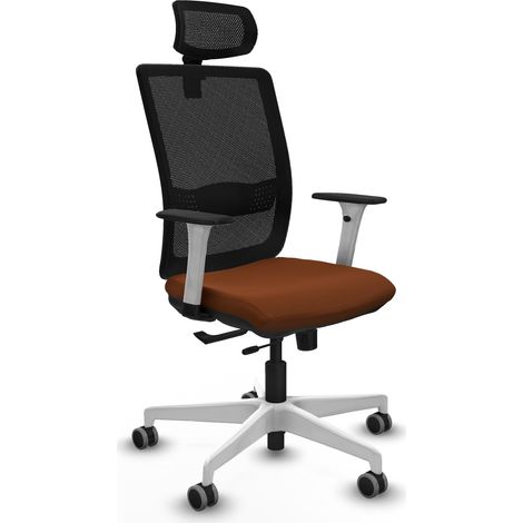 Chaise de bureau piqueras y crespo Haches blanc soutien lombaire (1/2)
