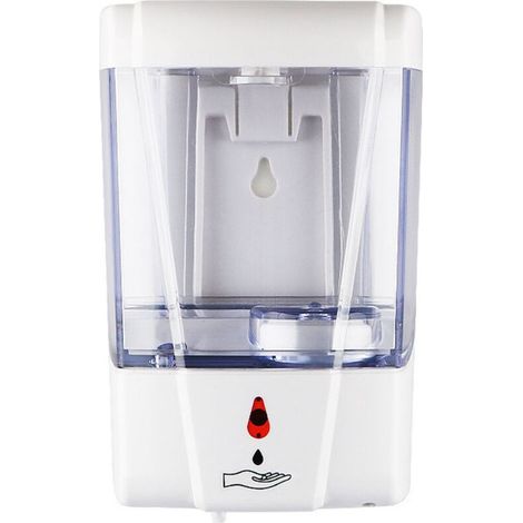 Distributeur Gel Hydroalcoolique Mural -Distributeur Savon Automatique Sans Contact 700 ML pour Salle de Bain, Toilettes, Lieux Public - Idéal Gel Hydroalcoolique Mains 17x11x10cm (1/3)